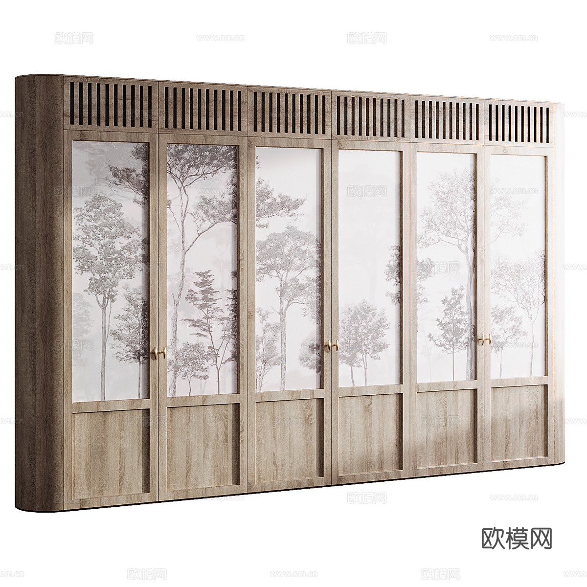 隔断墙3d模型
