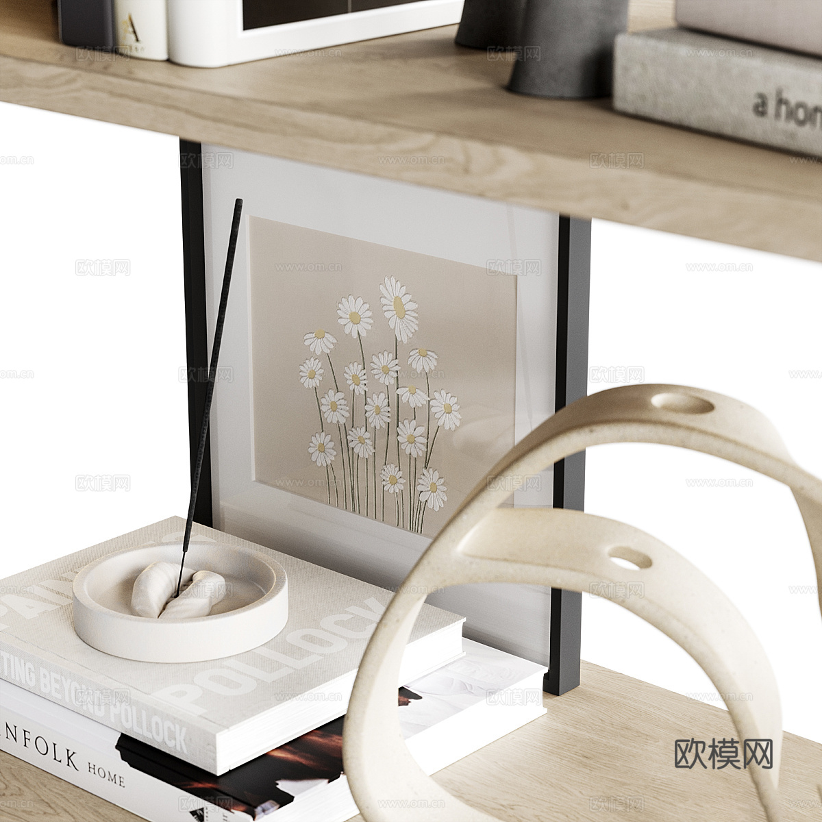 新中式饰品摆件组合3d模型