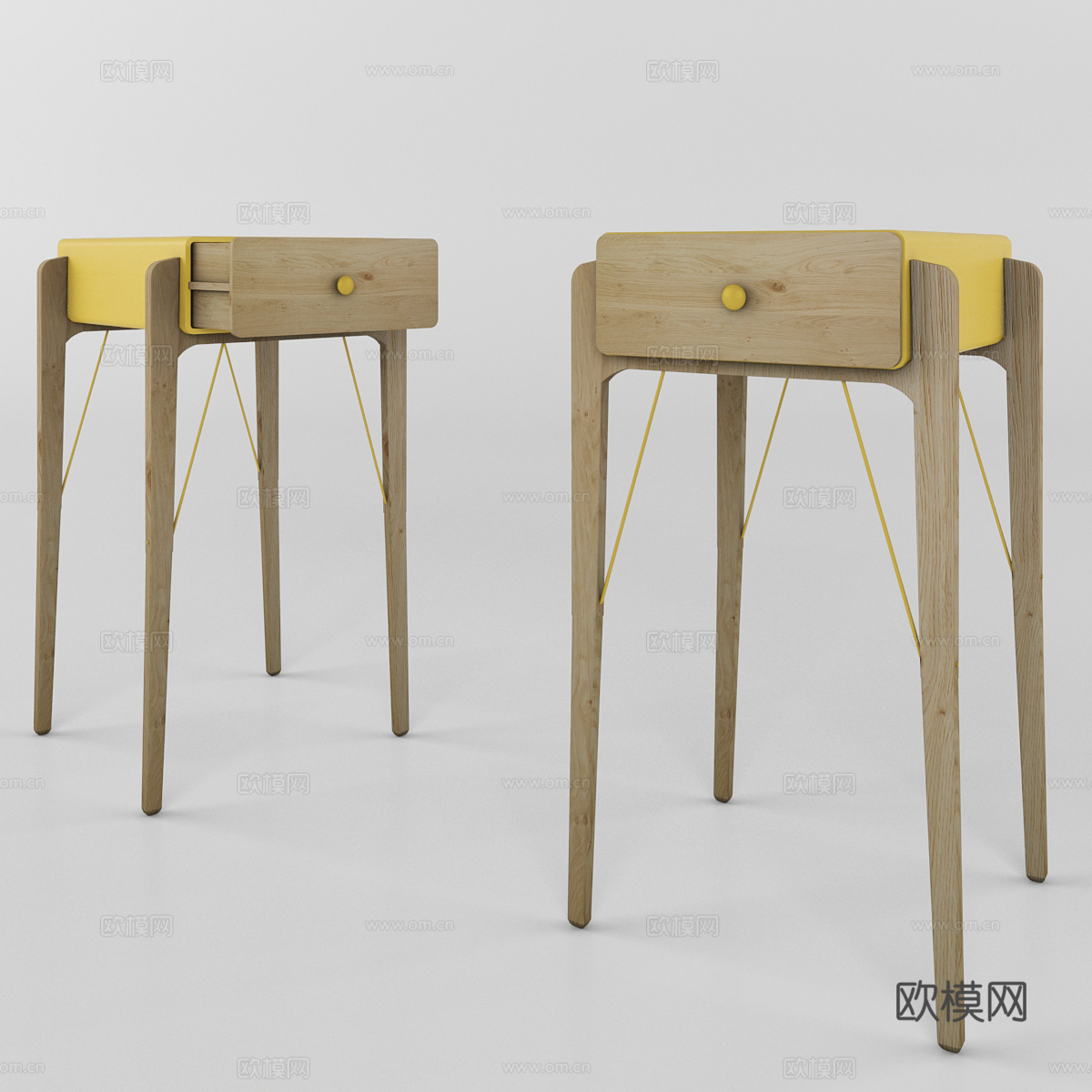 北欧边柜 餐边柜 玄关柜 餐边柜 角几 装饰柜 抽屉柜3d模型下载