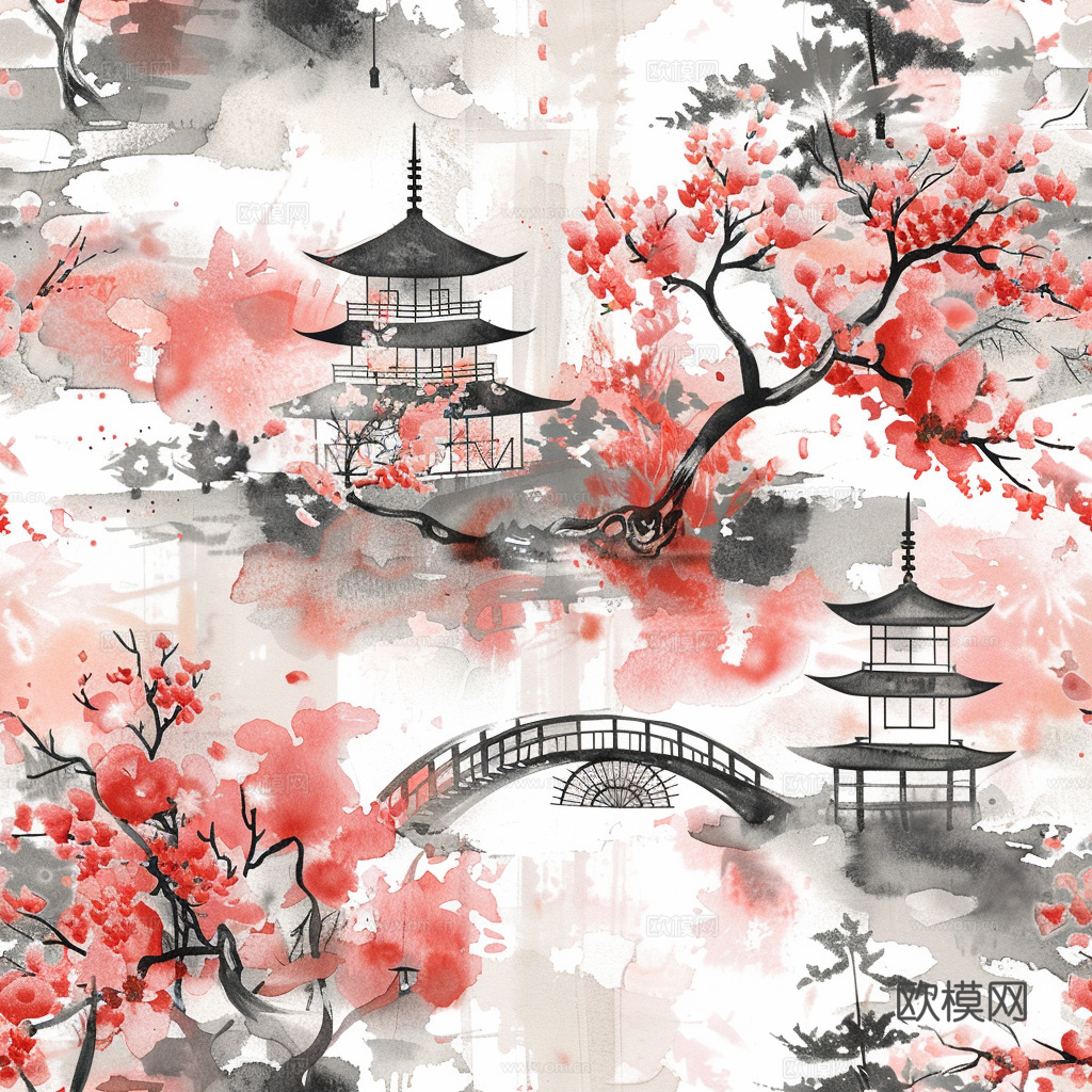 日式壁纸 壁纸 墙画 墙纸下载