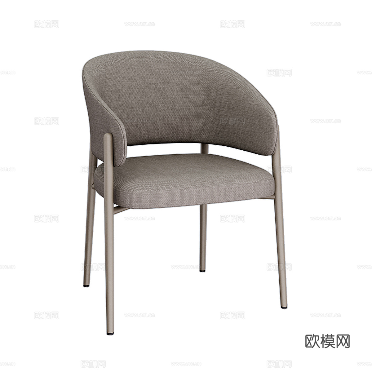 北欧简约单人椅子 椅子 简约椅子 休闲椅子 凳子3d模型