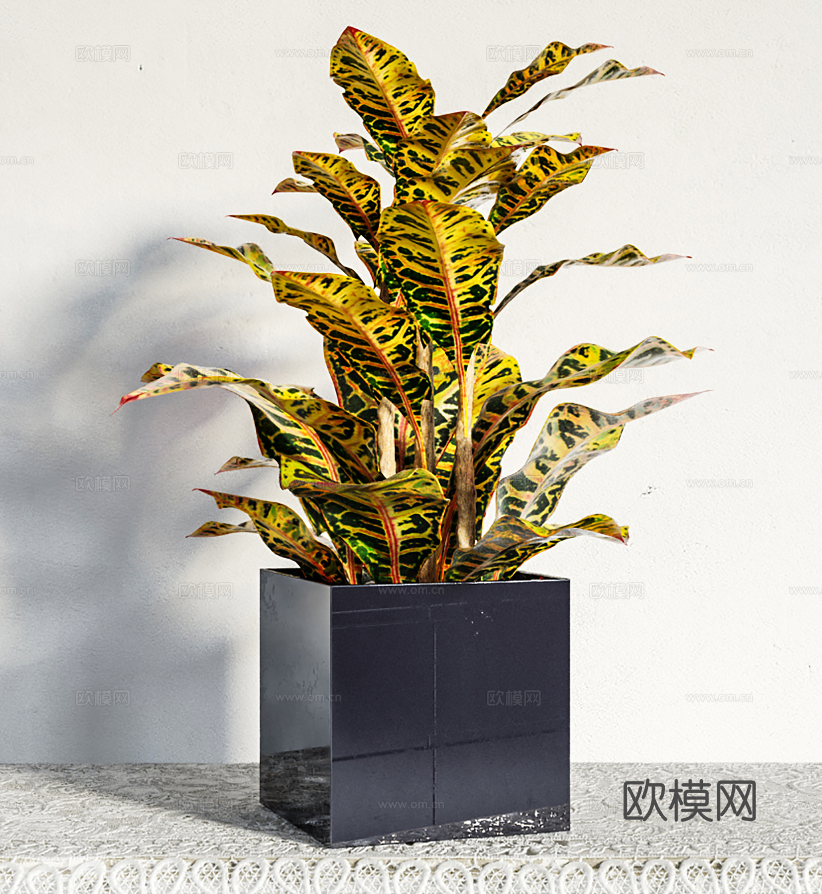 现代盆栽盆景  室内盆栽  绿植盆景su模型