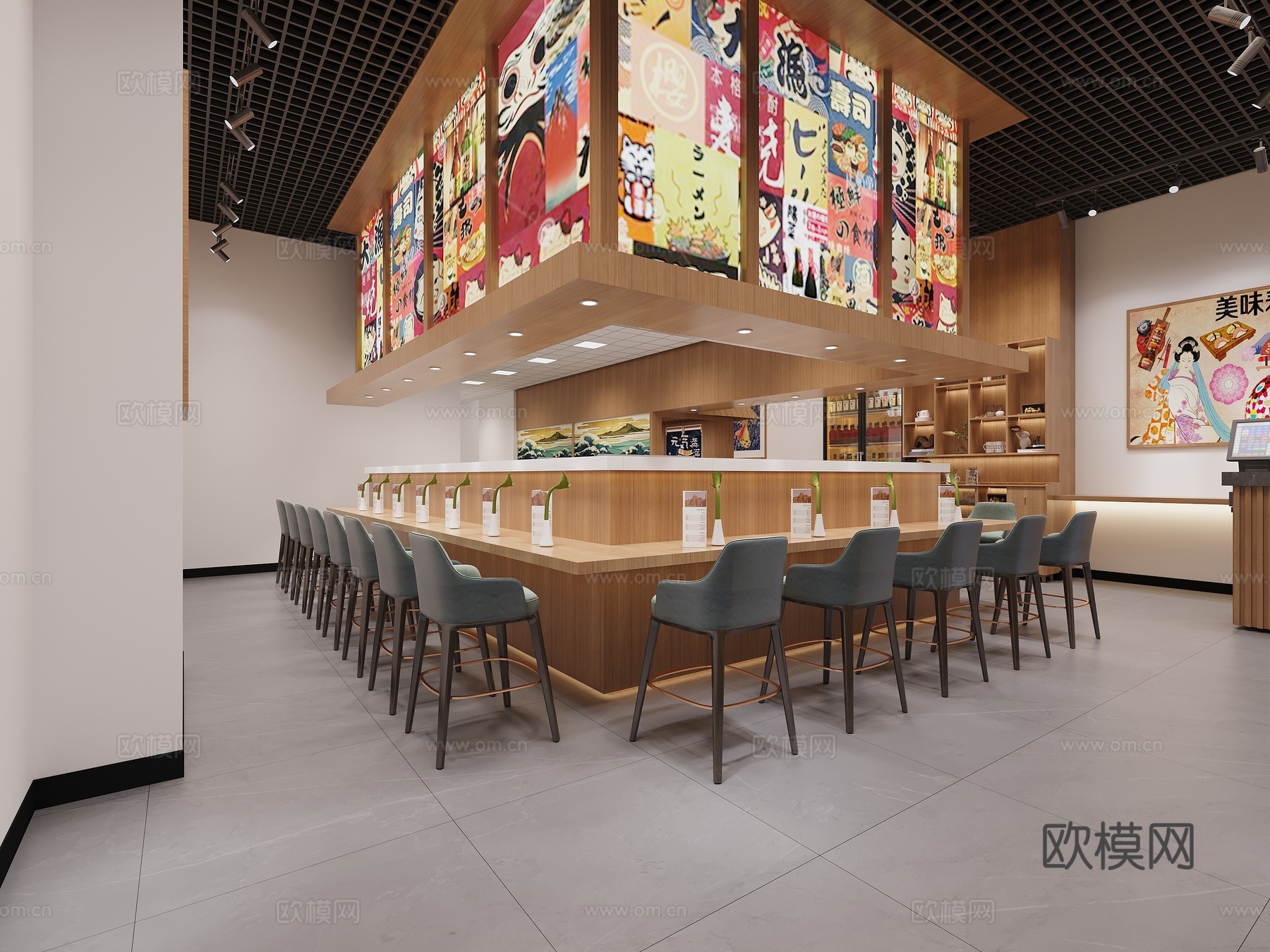 日料店3d模型
