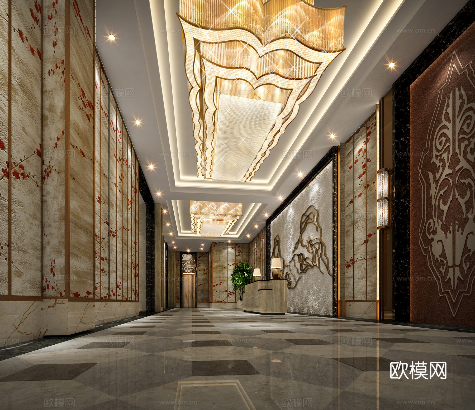 走廊3d模型下载