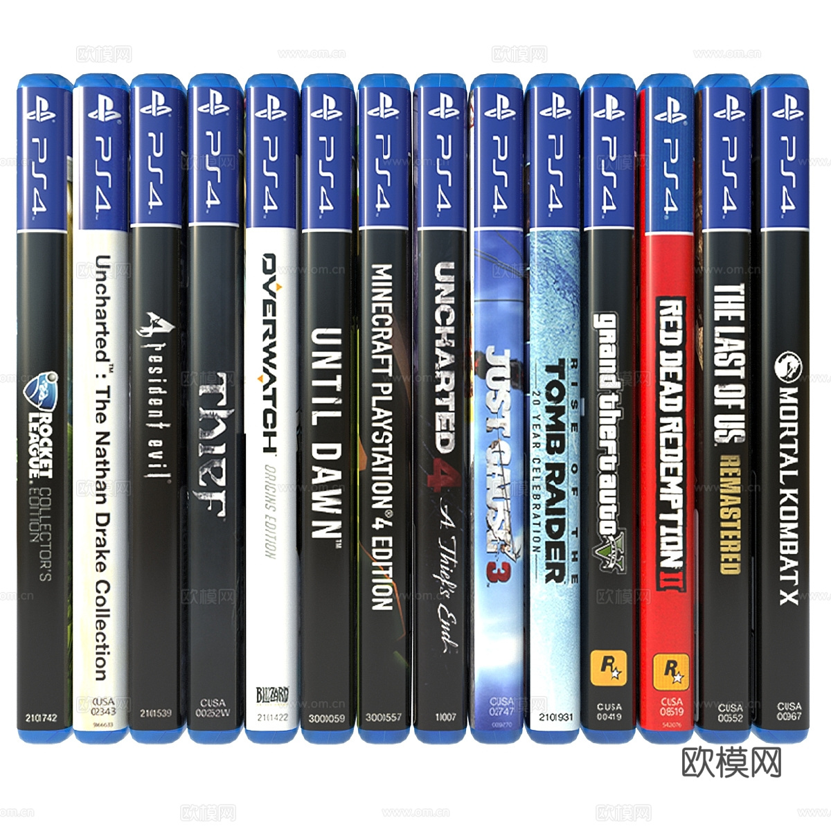 现代 PS4 游戏光盘套装3d模型