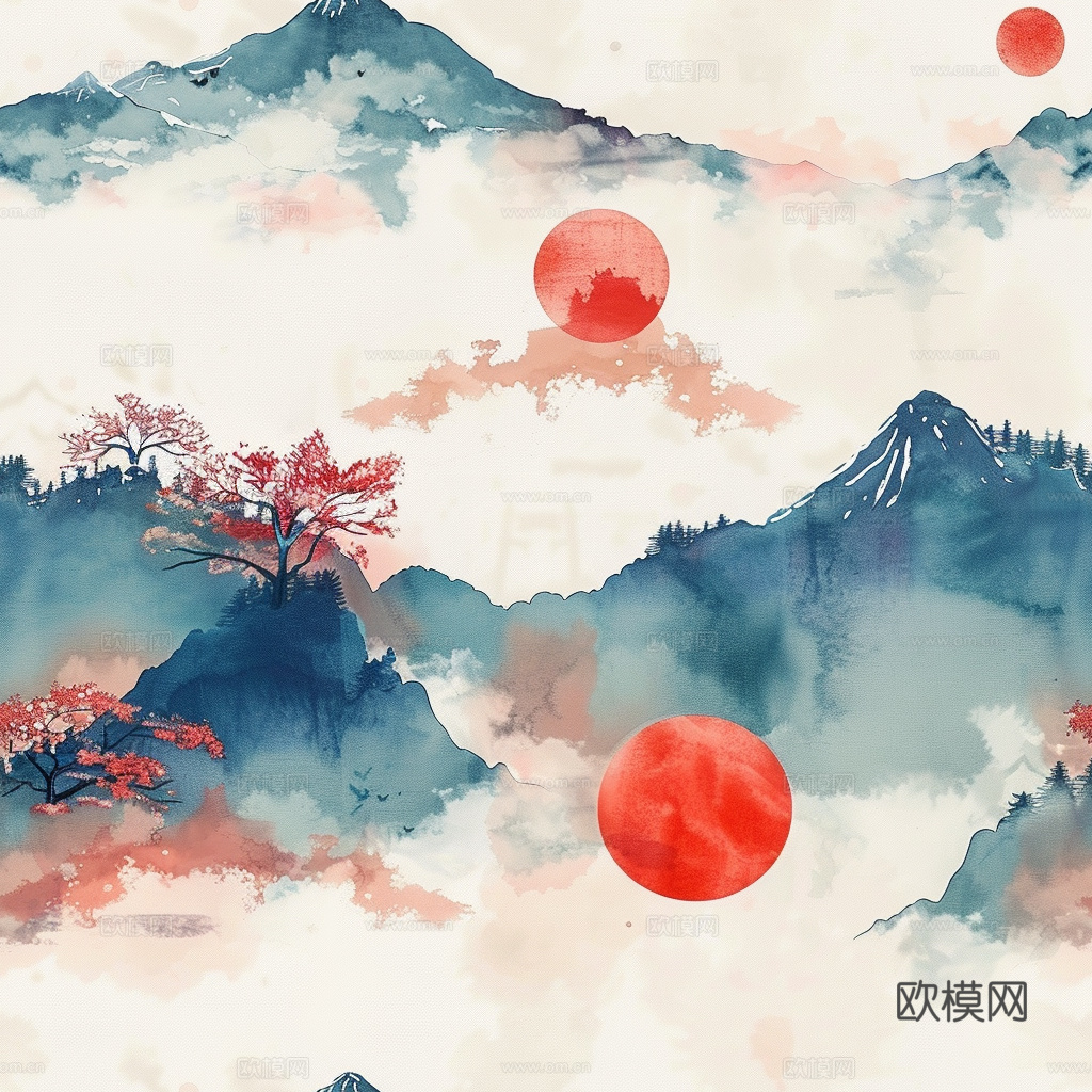 日式壁纸 壁纸 墙画 墙纸下载