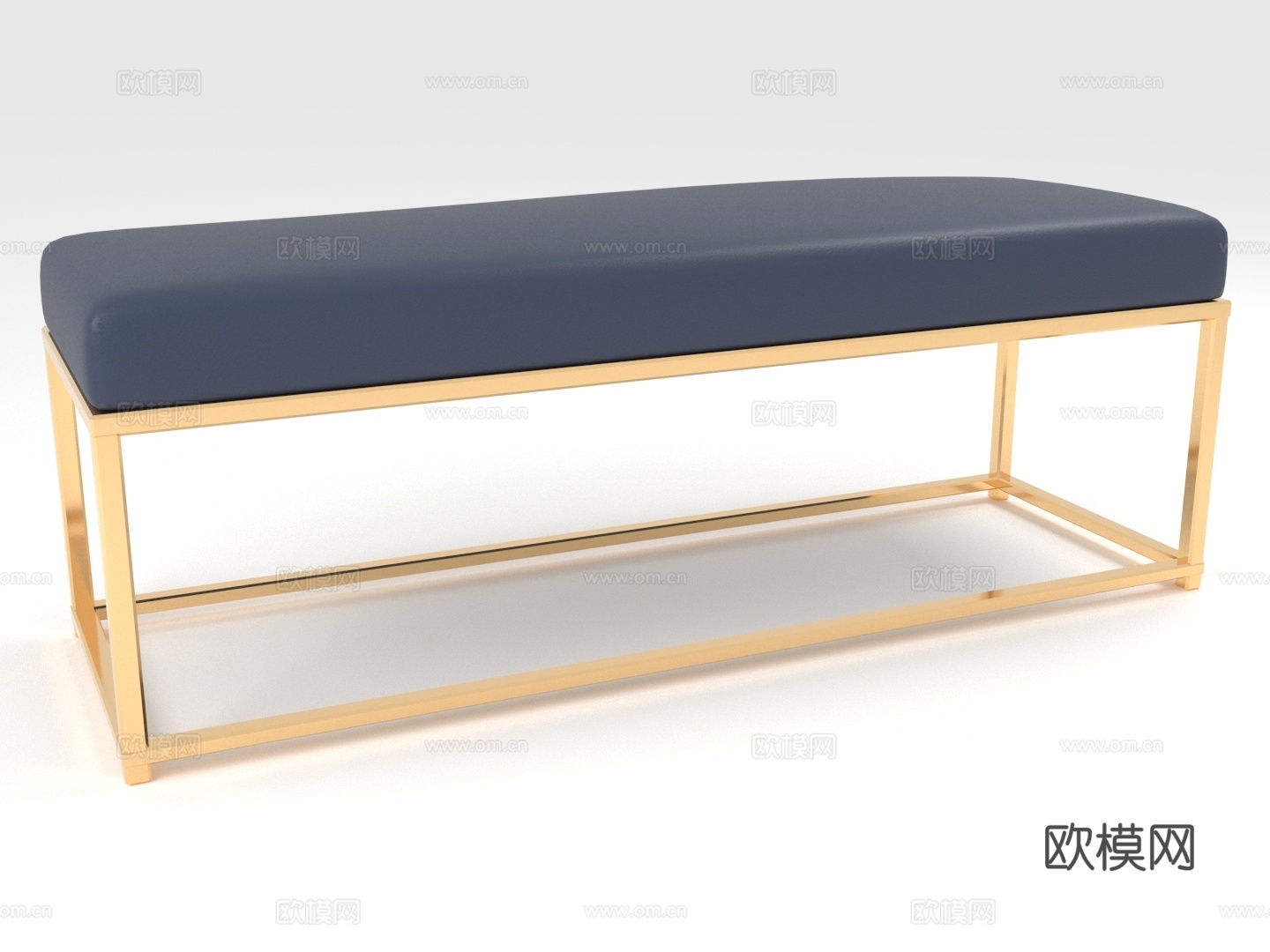长凳 坐凳 软包凳3d模型