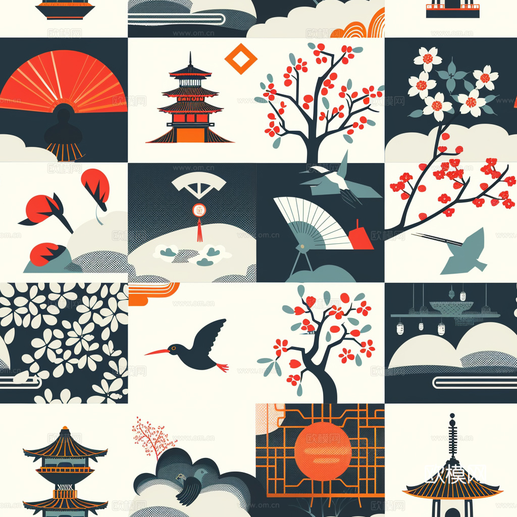 日式壁纸 壁纸 墙画 墙纸下载