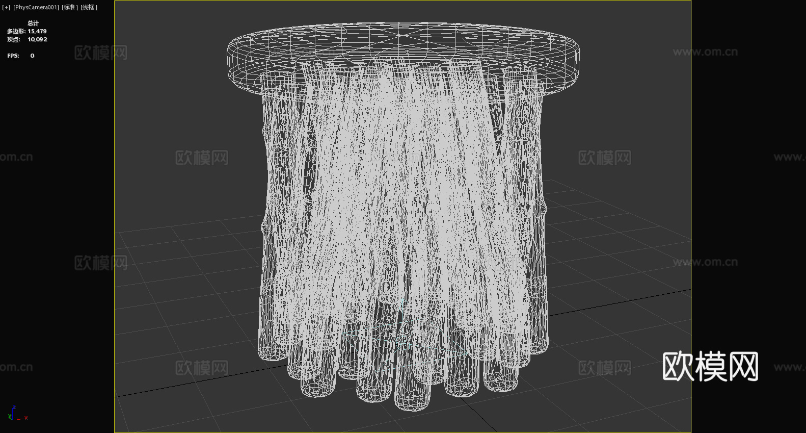 凳子 木凳 坐凳 圆凳3d模型