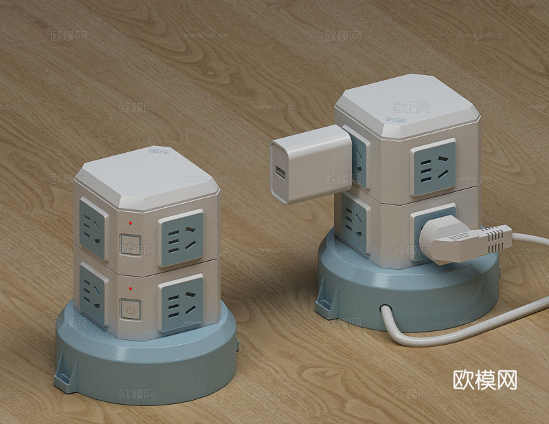 插座 多功能插座 立体插座3d模型
