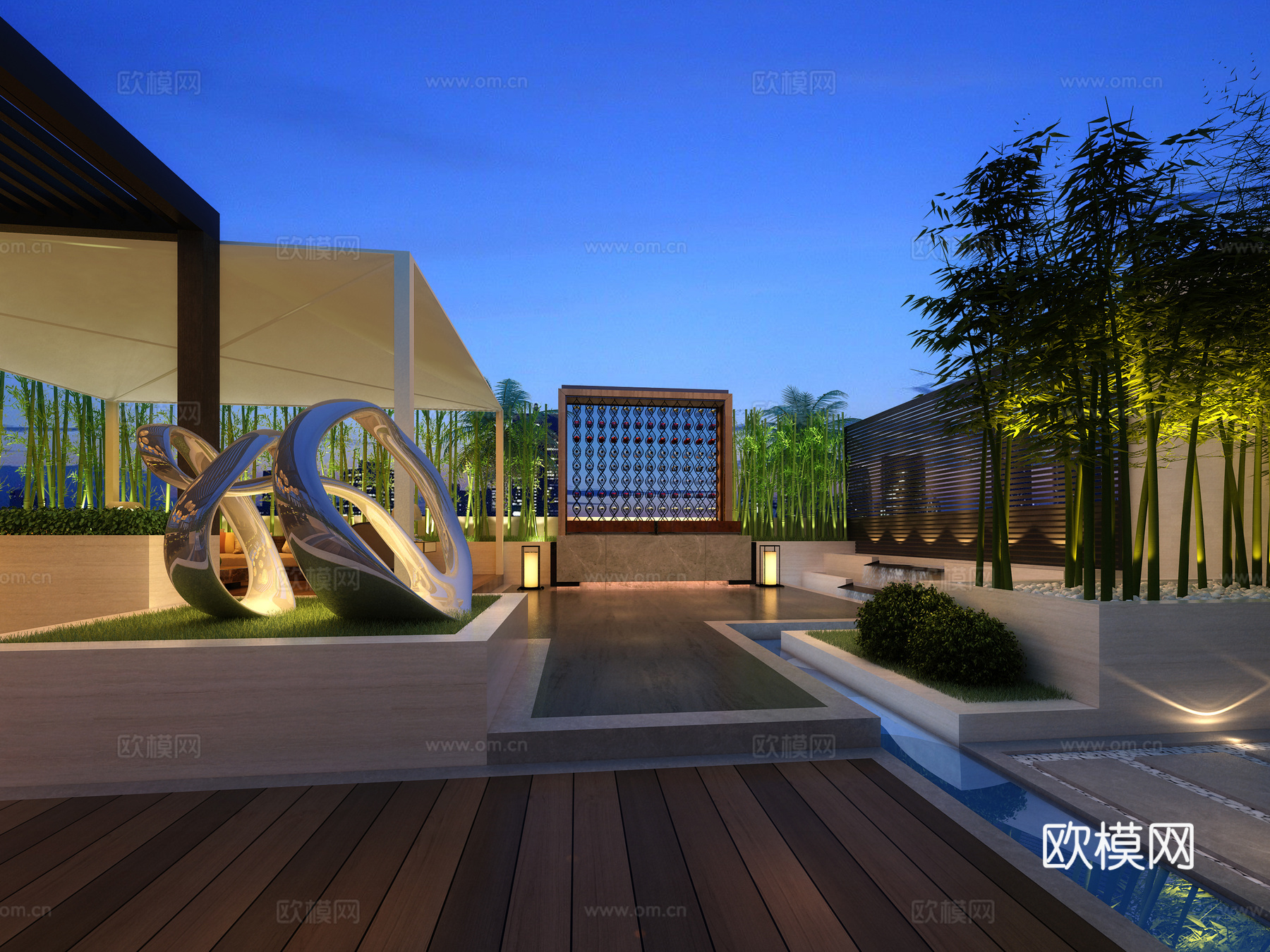 花园3d模型下载（渲染图2）