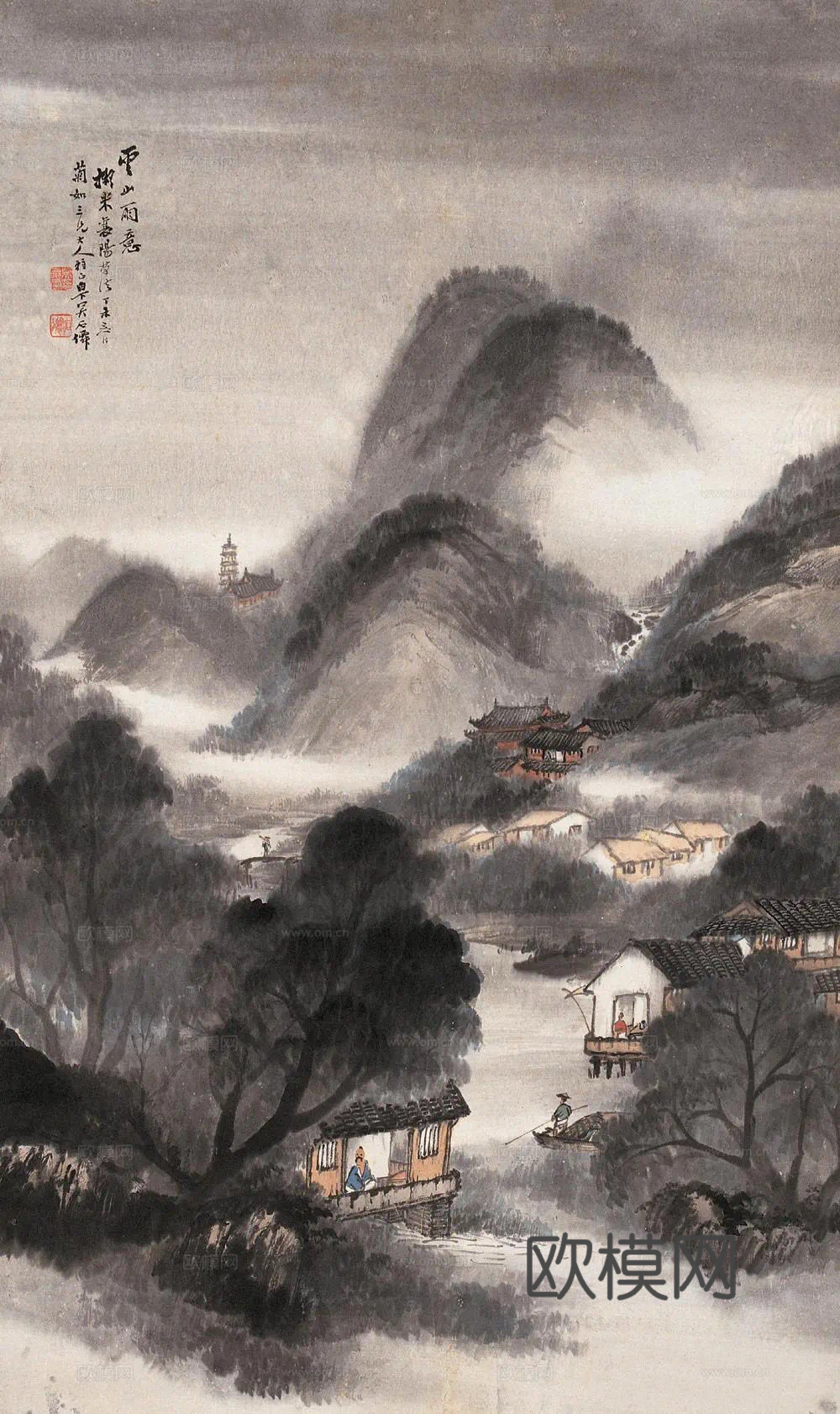新中式壁画/挂画