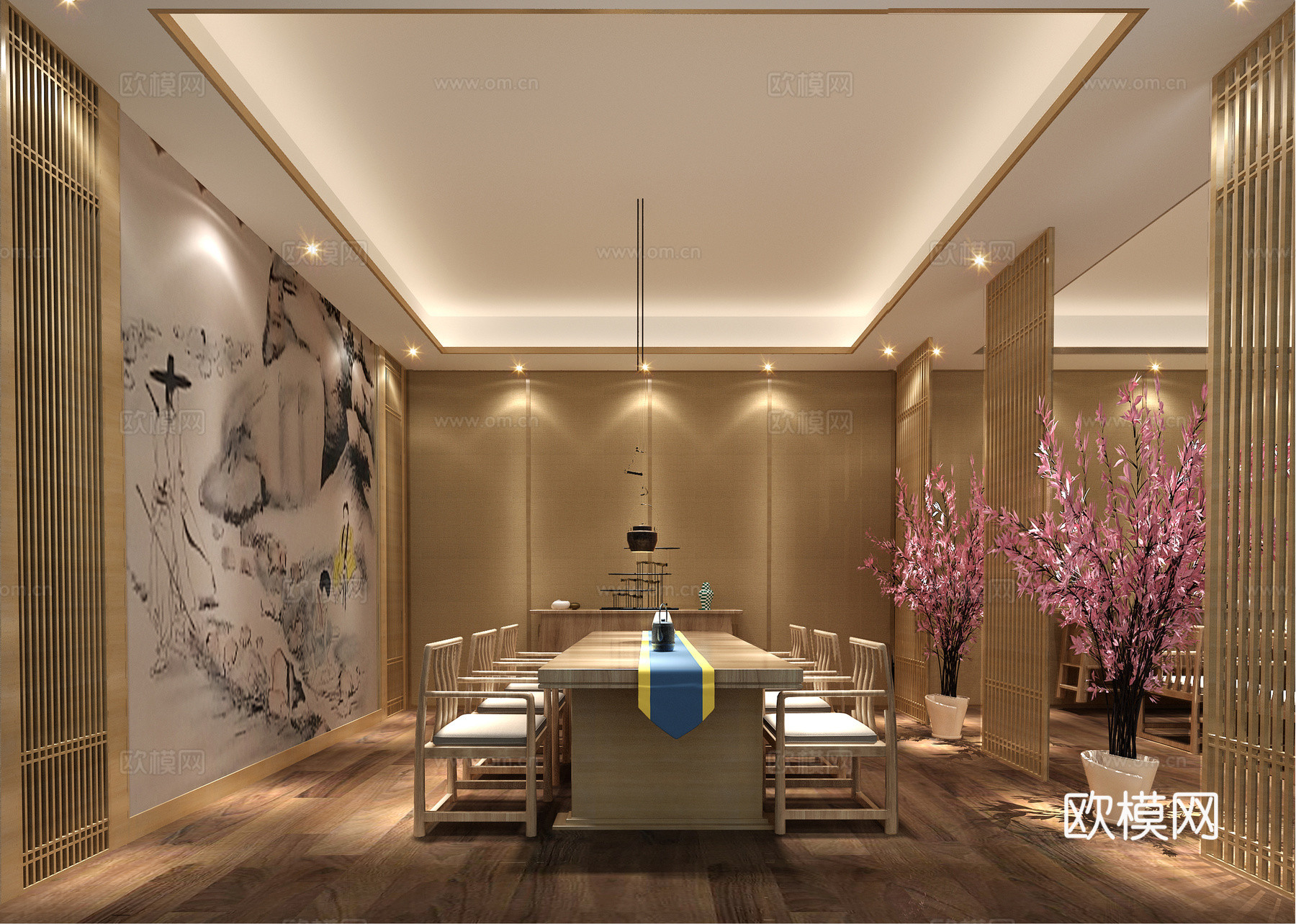 茶室免费3d模型下载