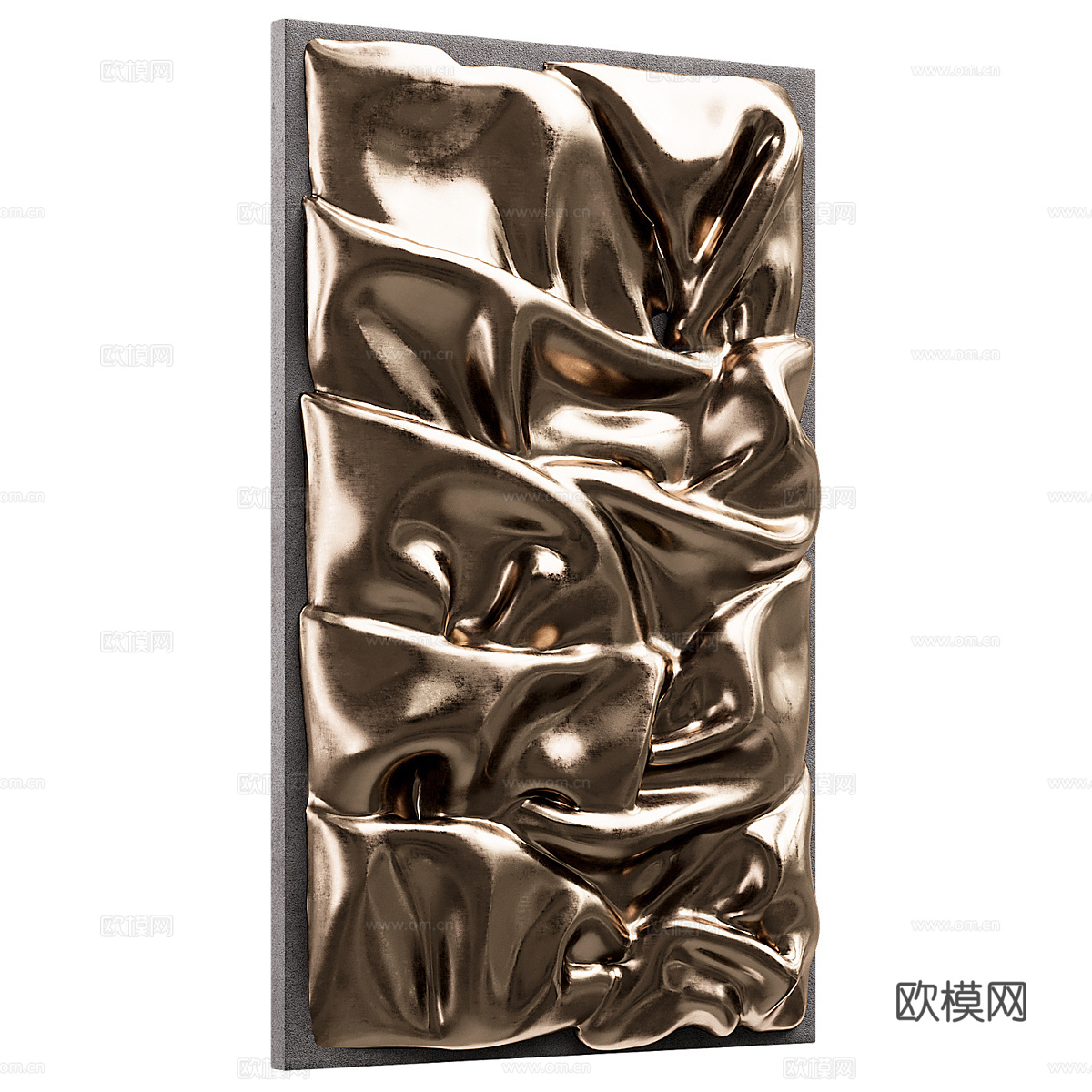现代侘寂艺术墙饰装饰板3d模型