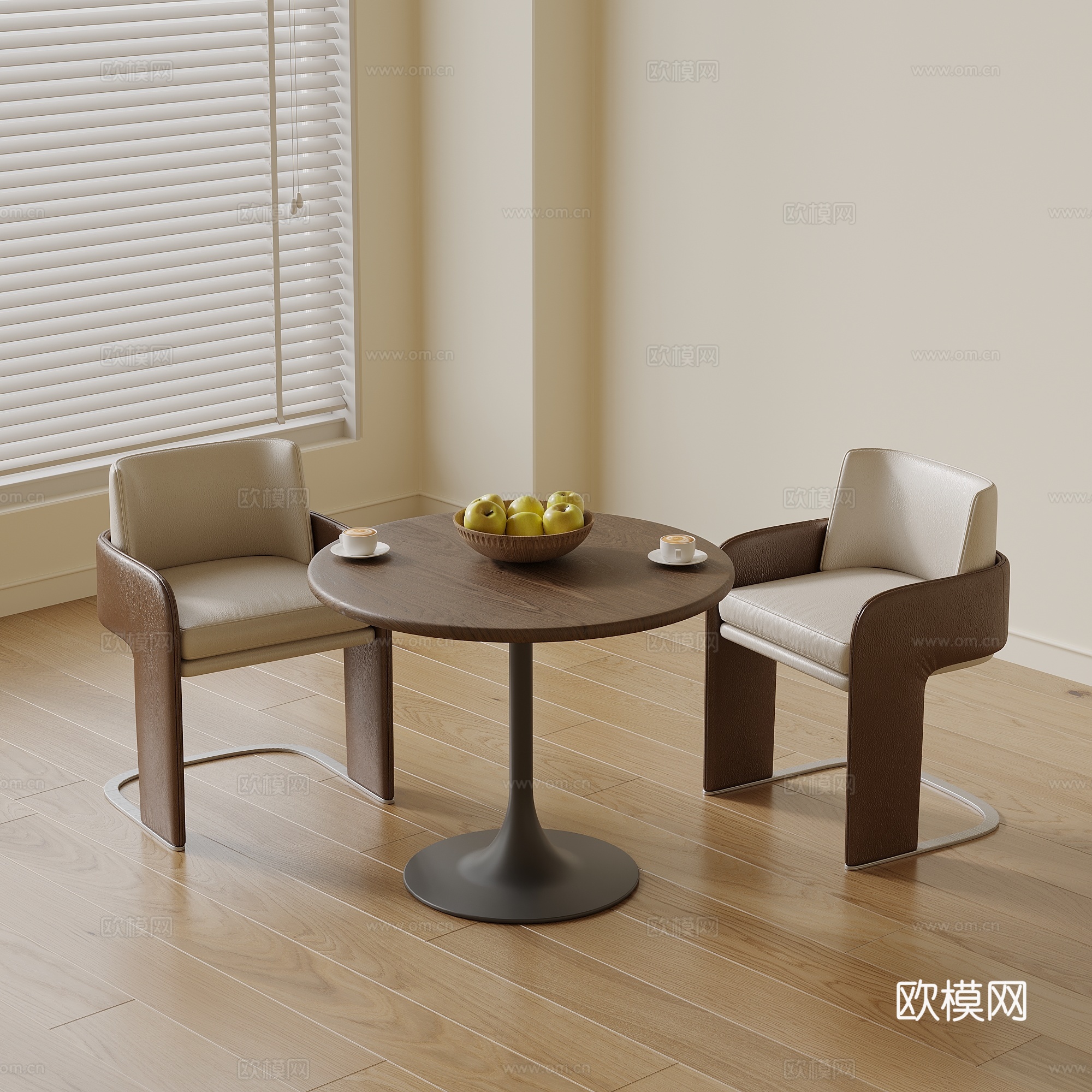 现代洽谈桌su模型