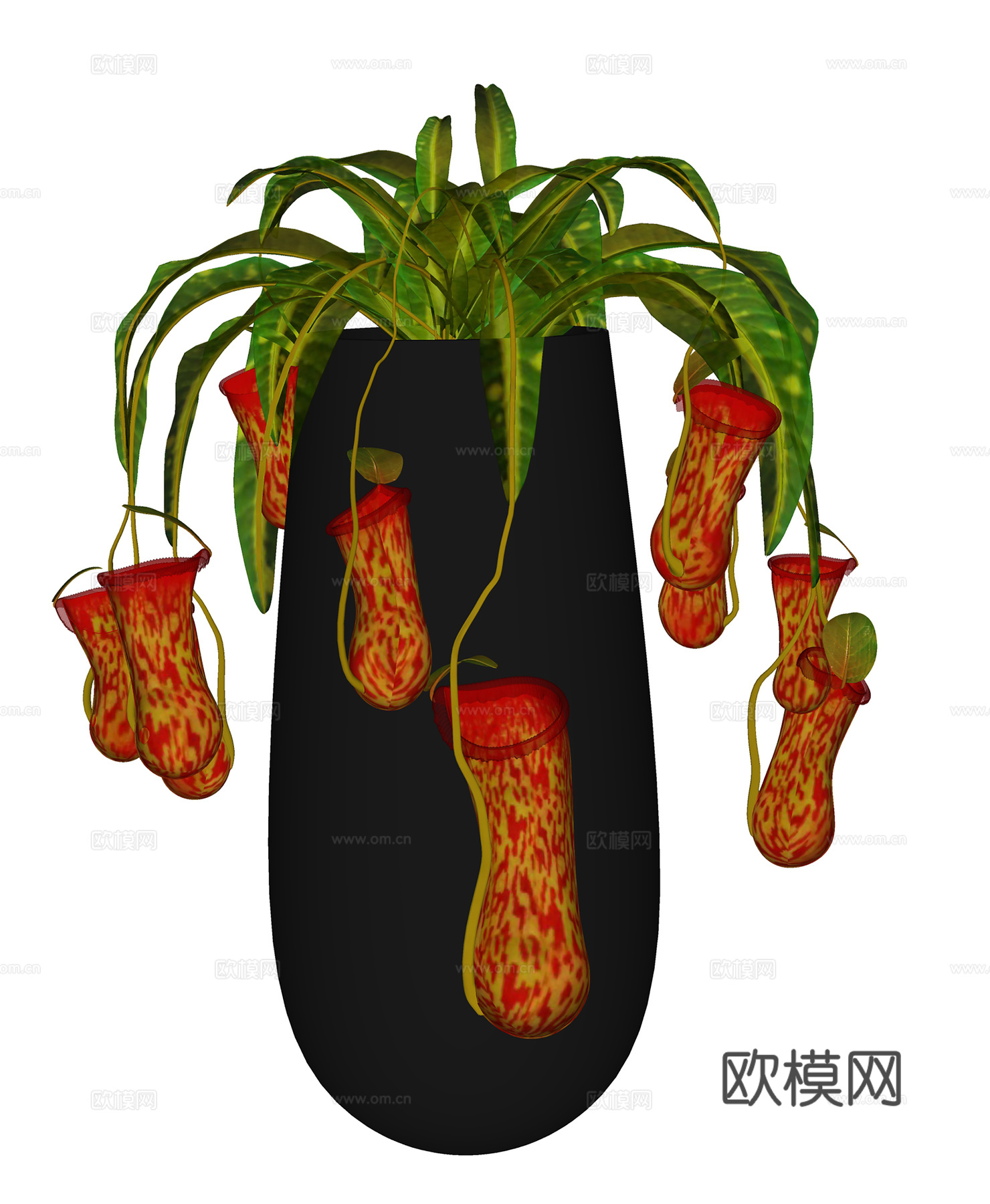现代盆栽盆景 绿植盆栽  室内盆景su模型