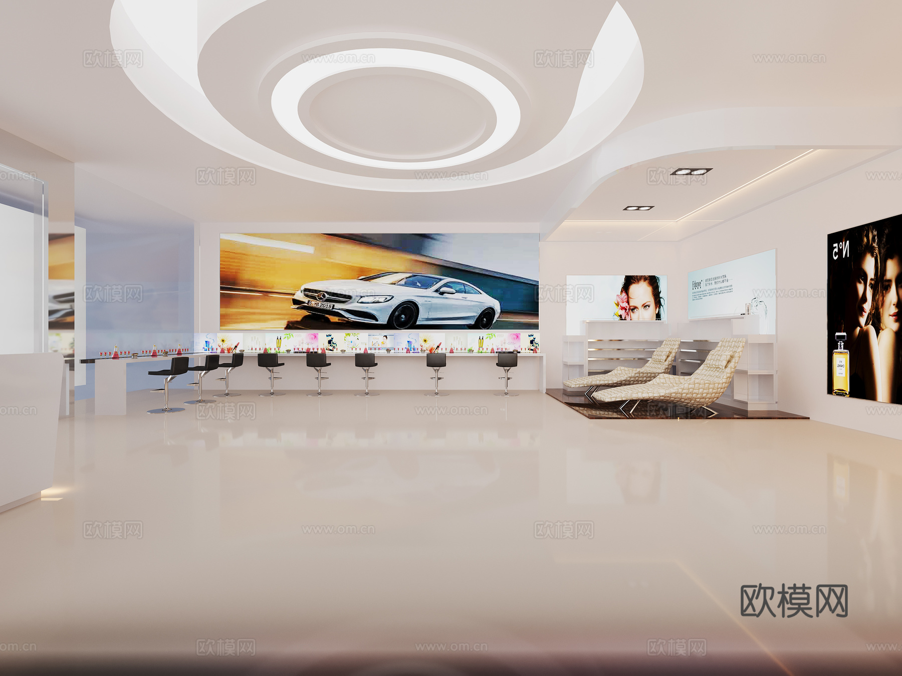 现代体验店3d模型