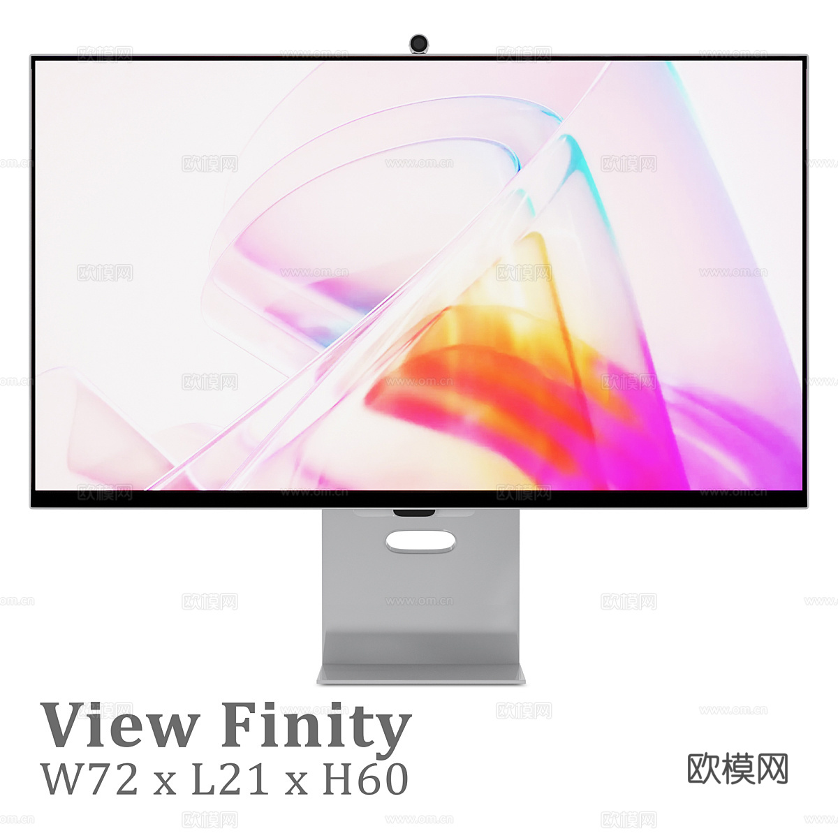 三星 ViewFinity S90PC 显示器3d模型