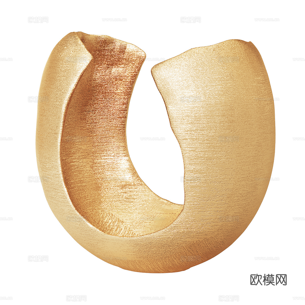 新中式轻奢艺术花瓶 陶罐3d模型