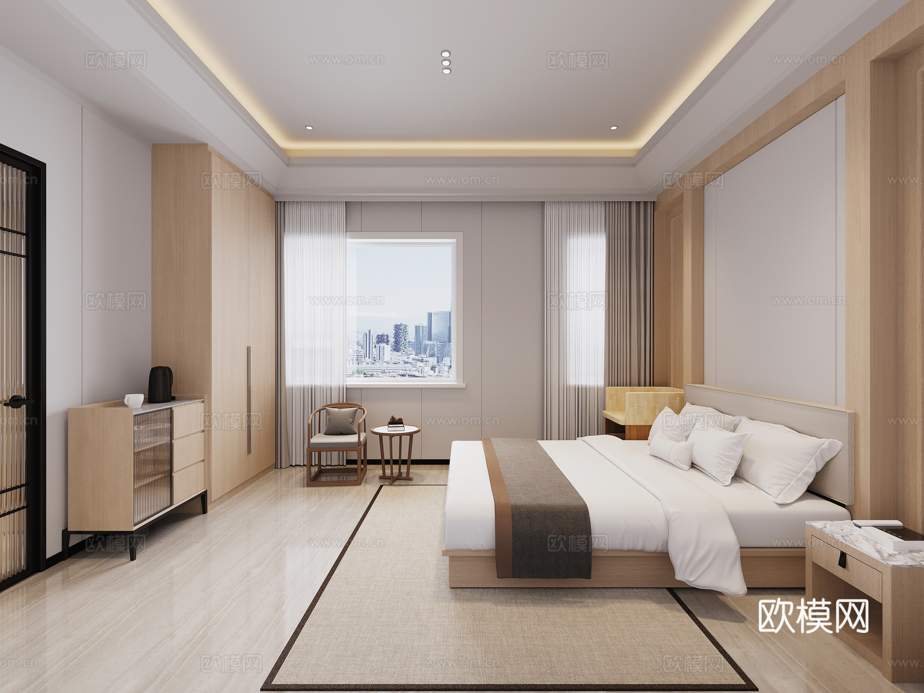 现代月子中心3d模型