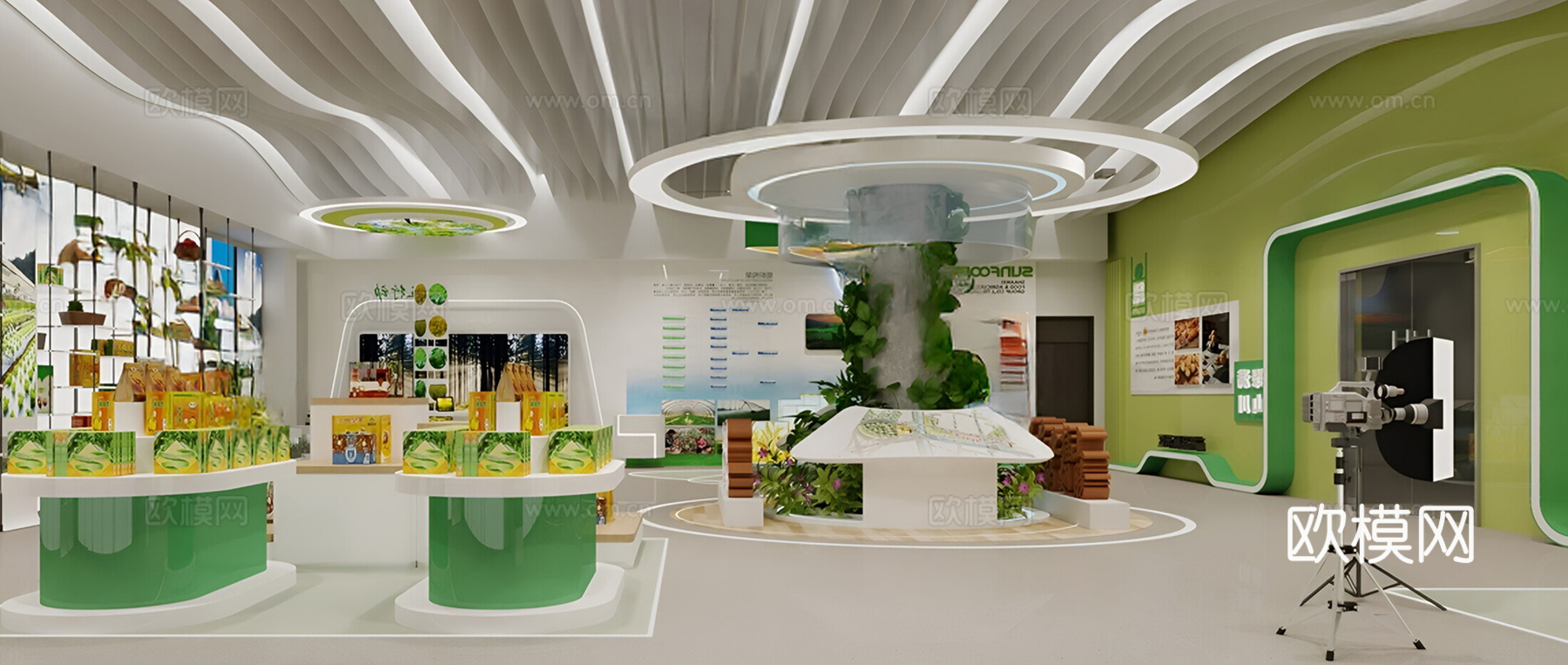 农产品展示中心3d模型