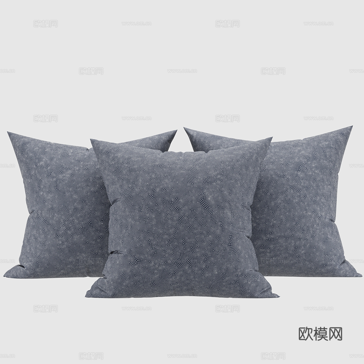 现代布艺抱枕3d模型