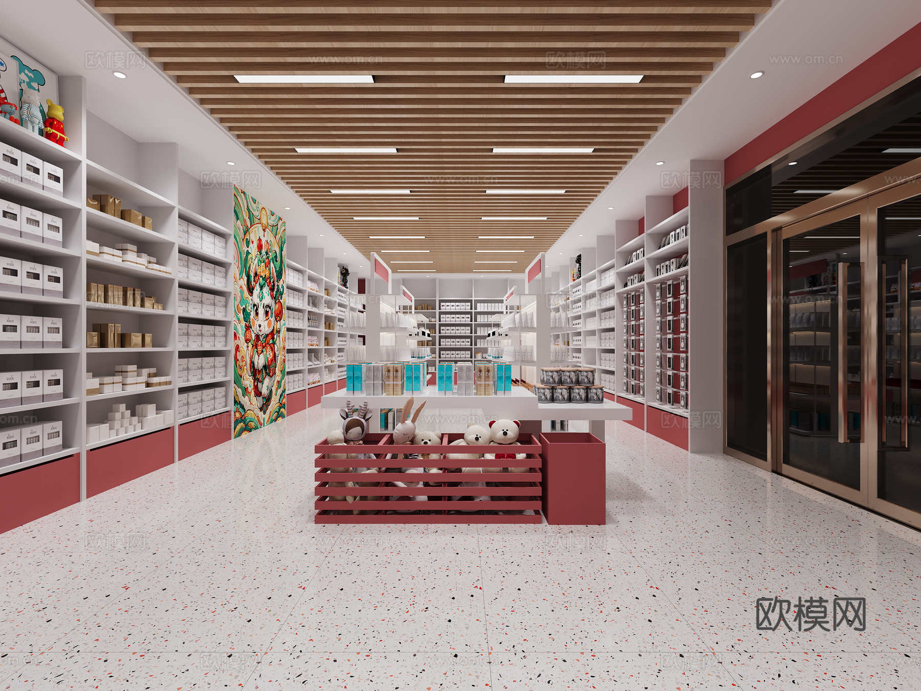 现代饰品店  玩具店3d模型