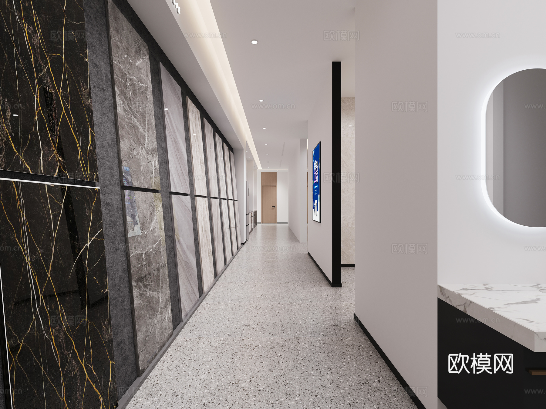 现代装饰公司3d模型