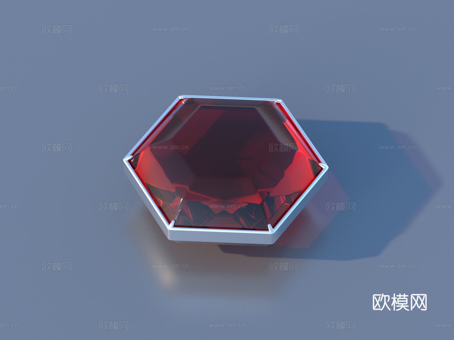 宝石 红宝石 珠宝3d模型