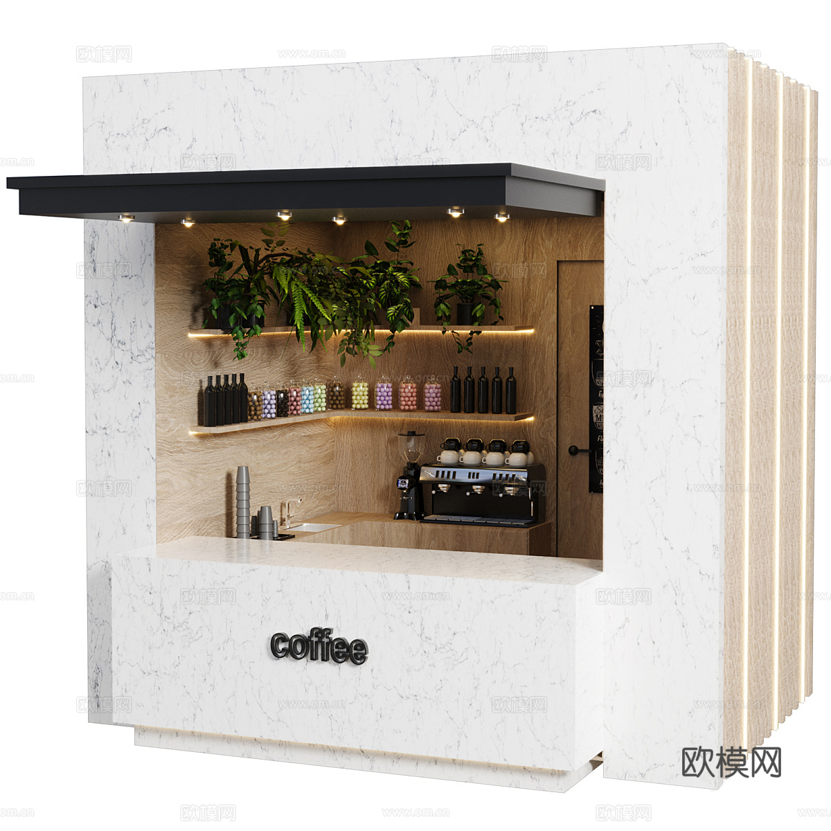 咖啡店 咖啡厅3d模型