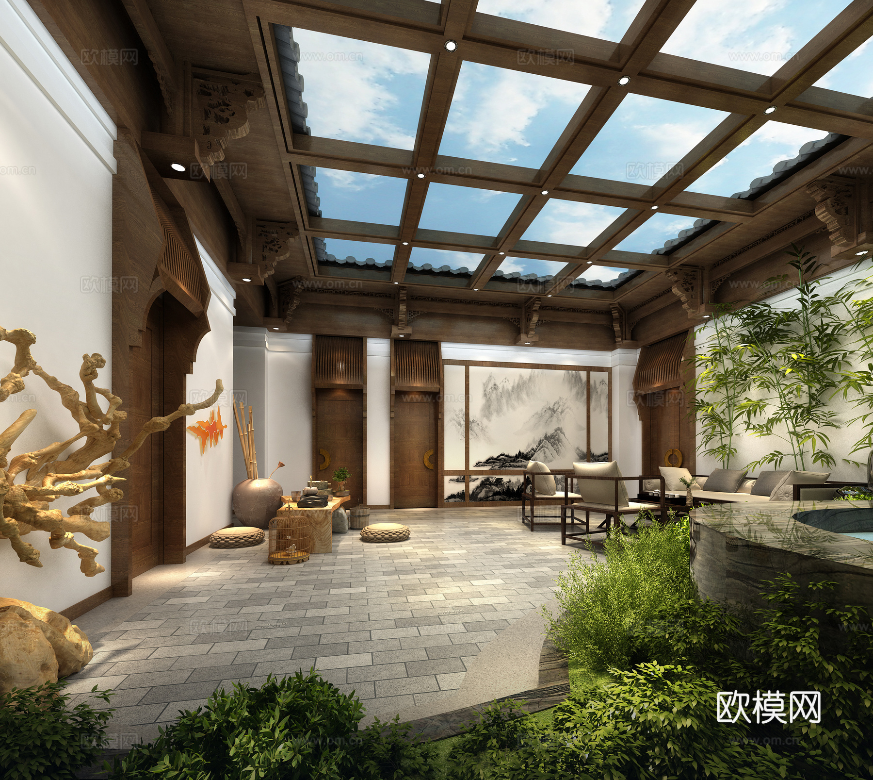 四合院3d模型