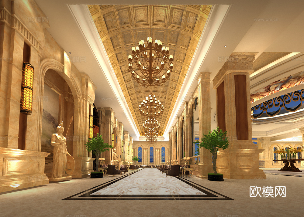 走廊3d模型下载