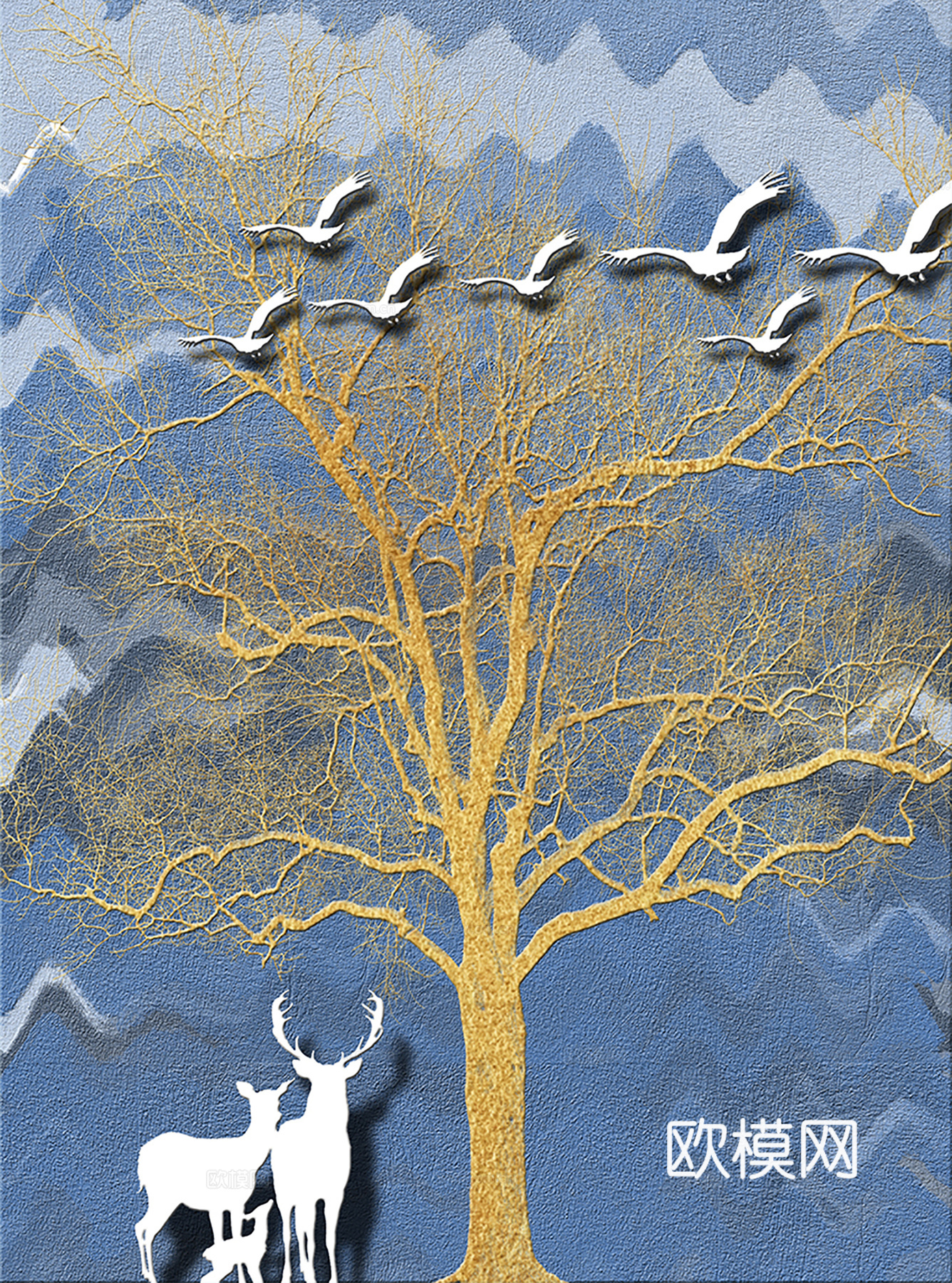 中式新中式挂画 油画水彩画 装饰画挂画下载