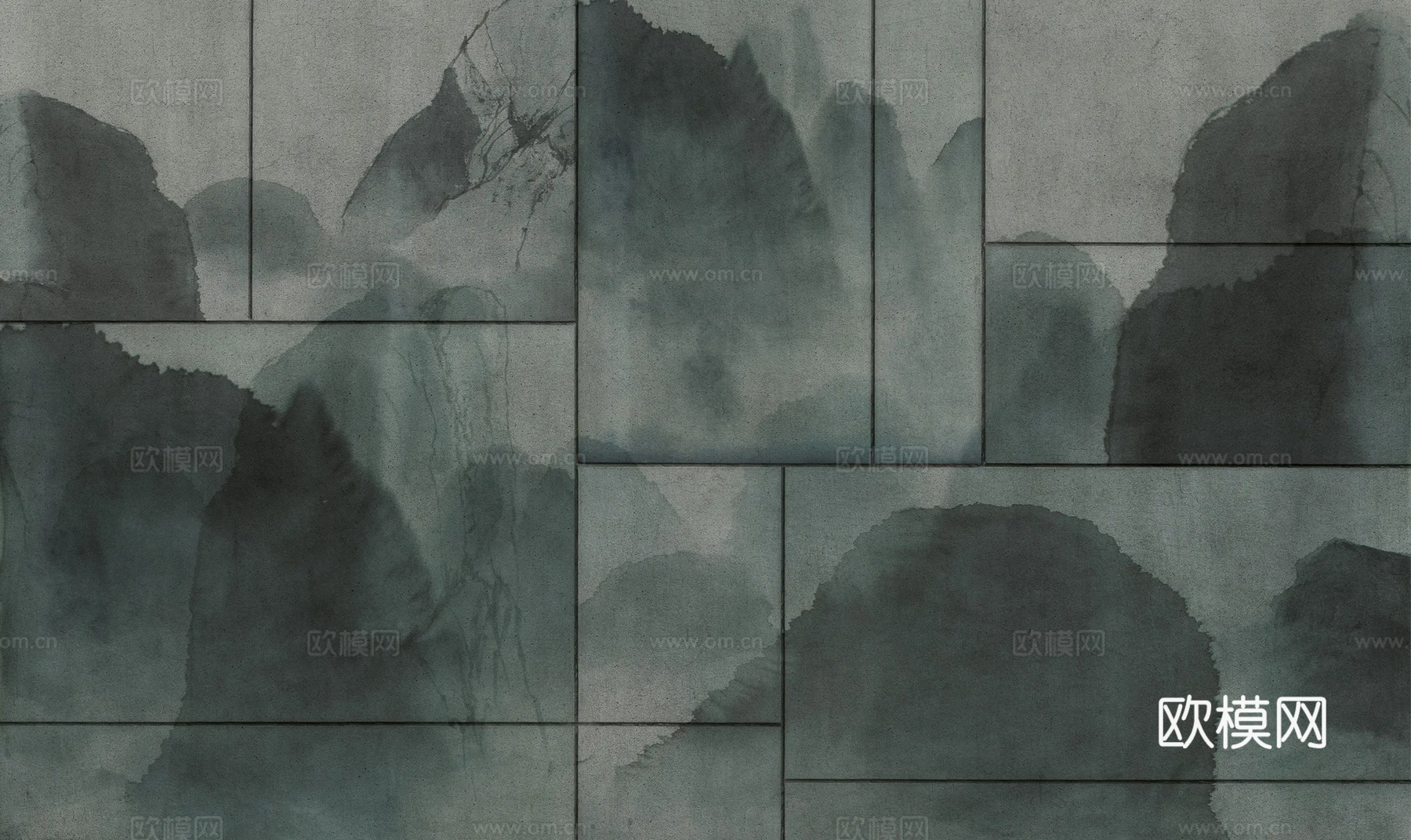 灰色水雾画壁纸