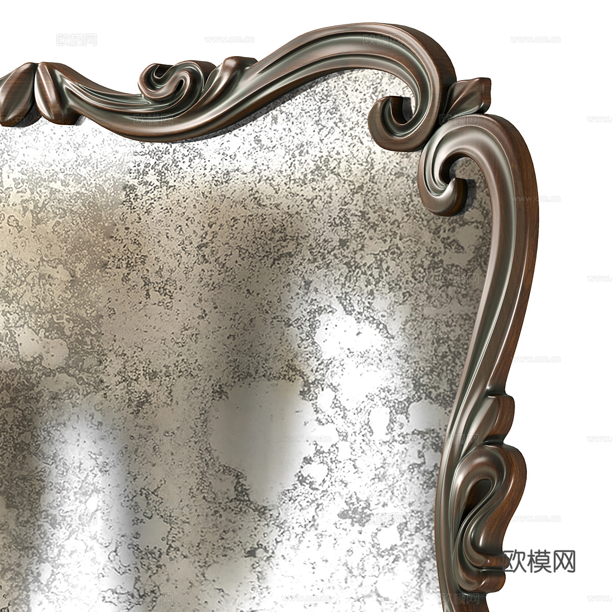 法式装饰镜子3d模型