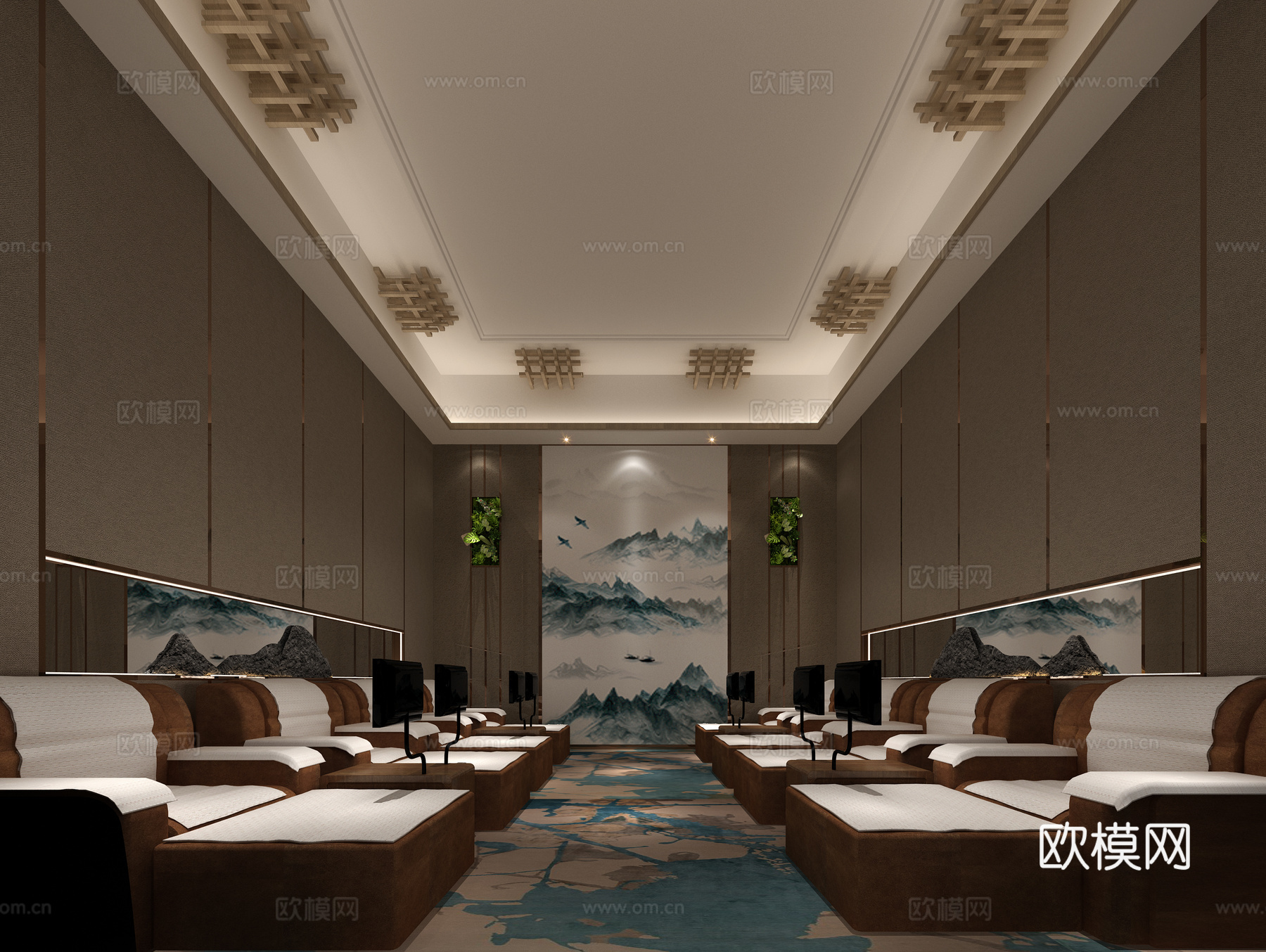 休息区免费3d模型下载（渲染图1）