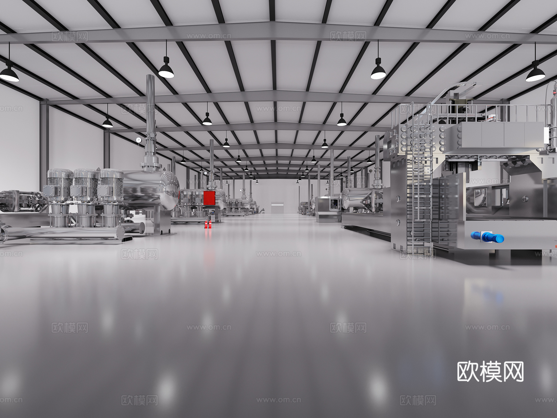 厂房车间3d模型