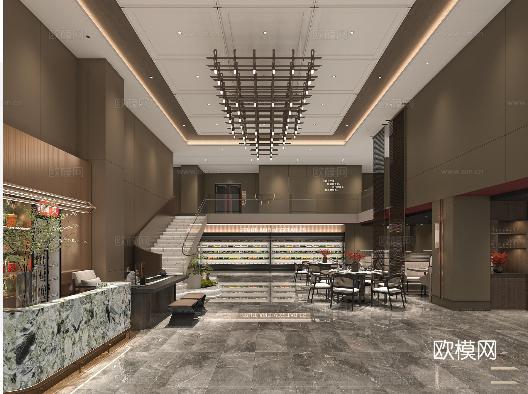 现代星级餐厅全案设计cad施工图