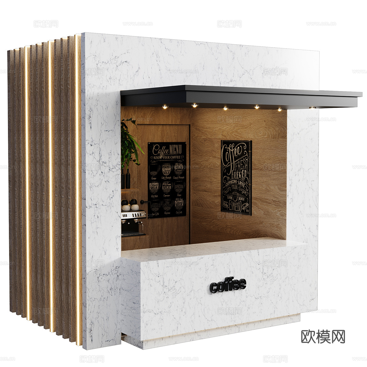 咖啡店 咖啡厅3d模型