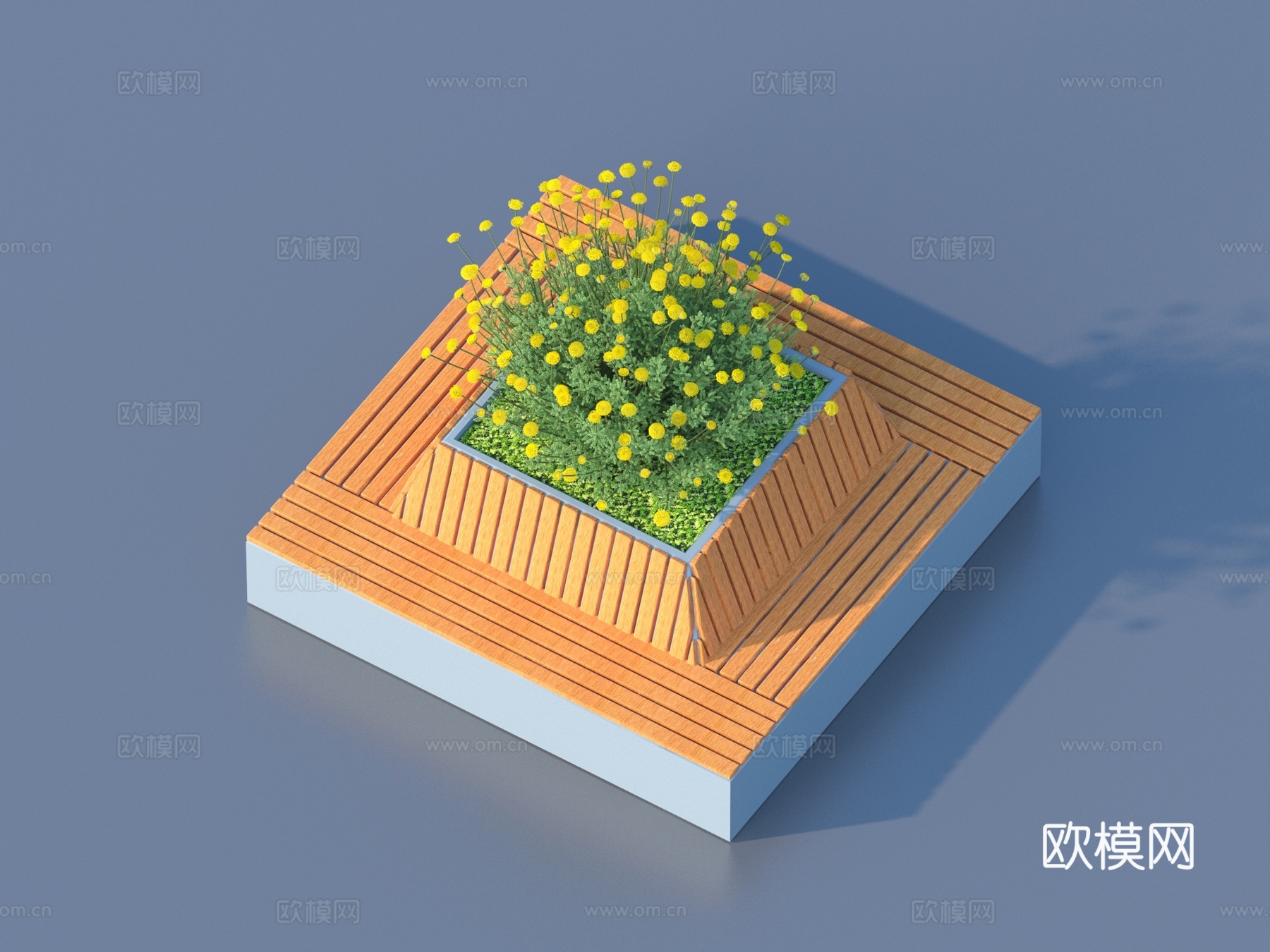 树池 坐凳 花坛3d模型