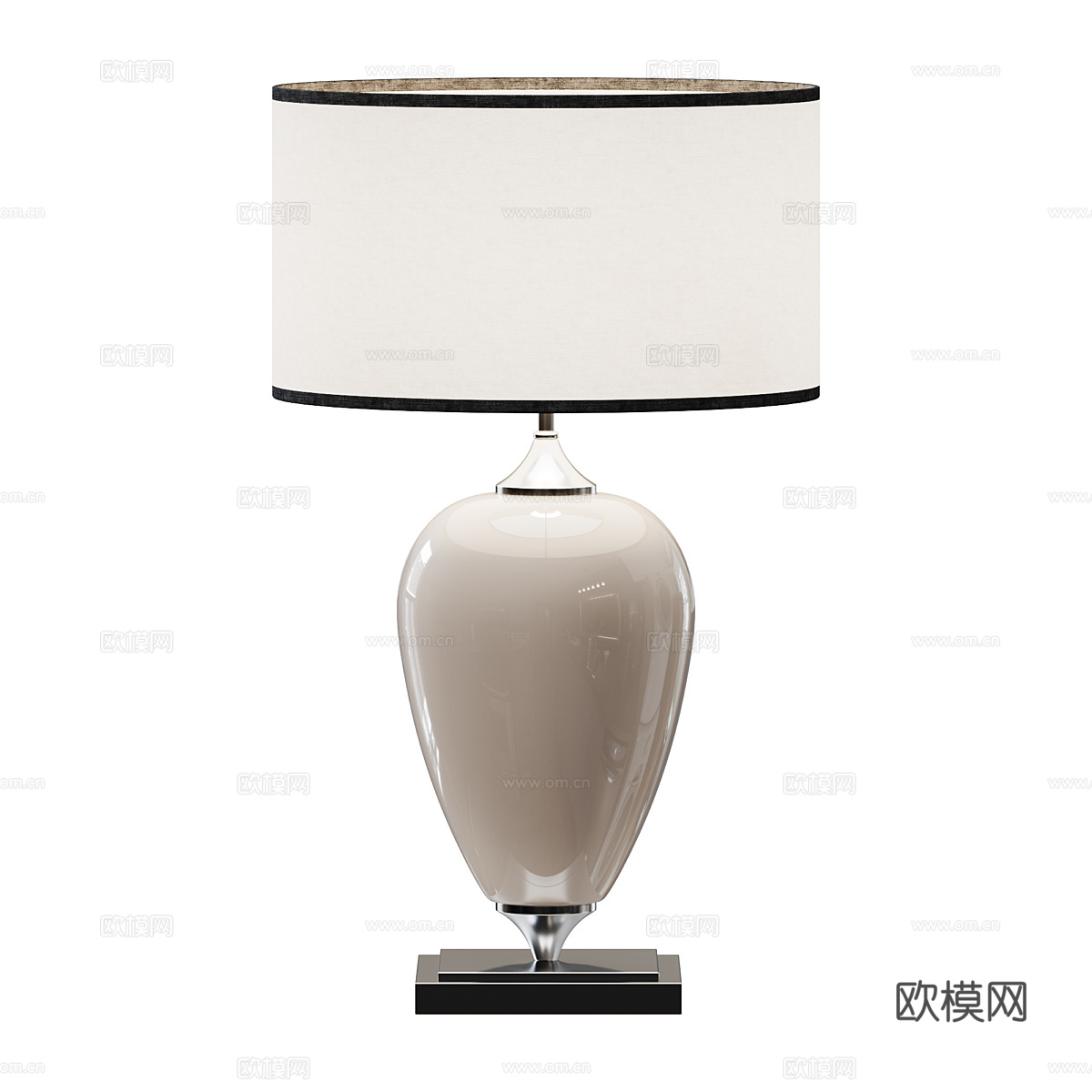 现代意式轻奢台灯3d模型