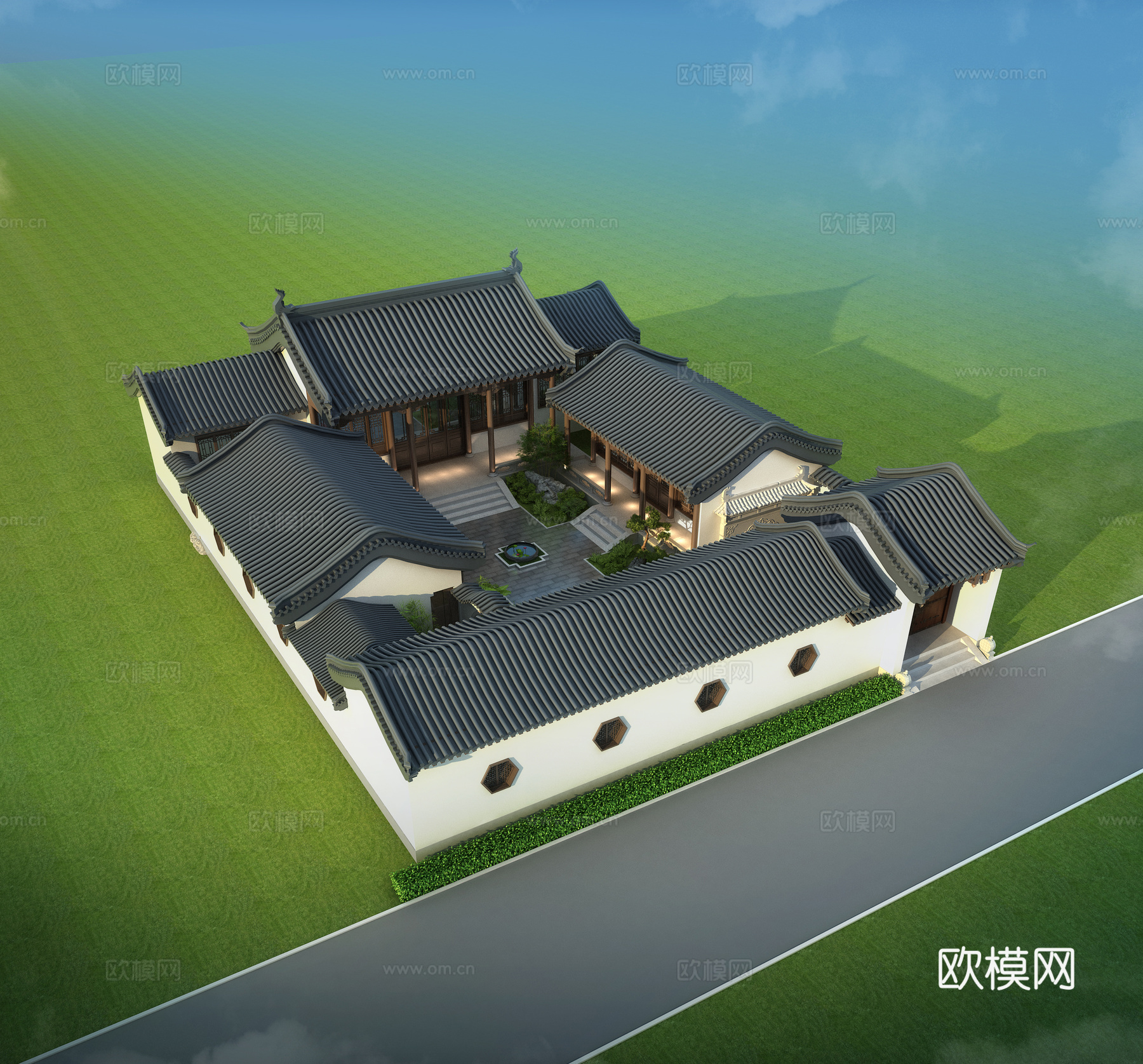 四合院3d模型
