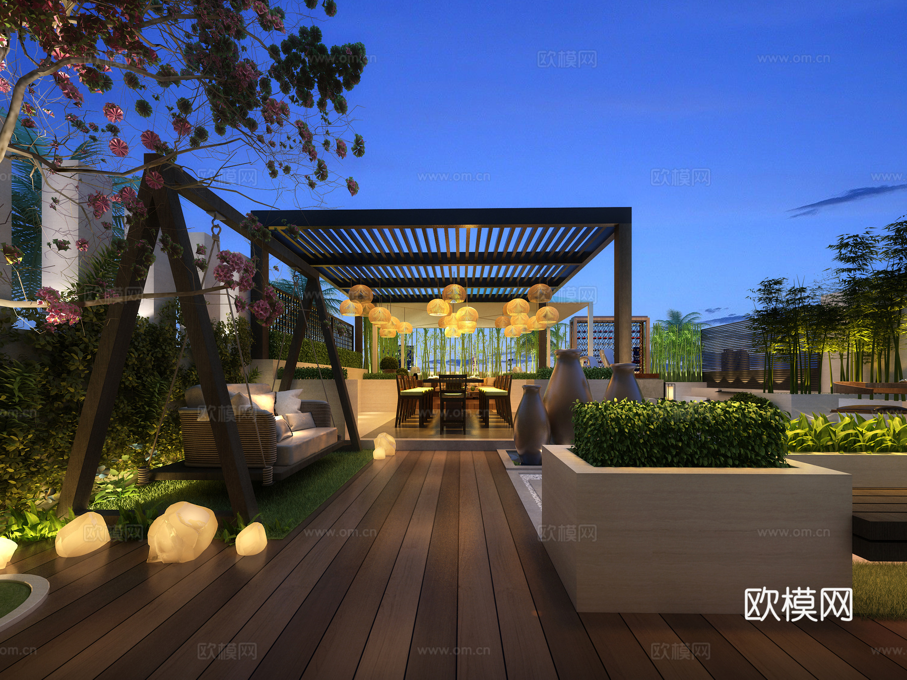 花园3d模型下载（渲染图1）