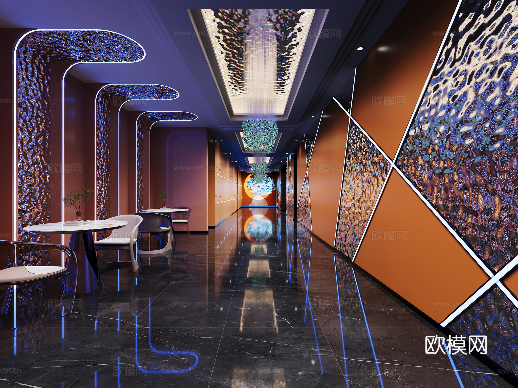 KTV过道3d模型下载