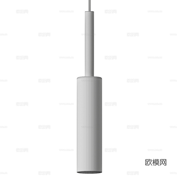 現(xiàn)代意式極簡玻璃裝飾吊燈3d模型下載(渲染圖3)