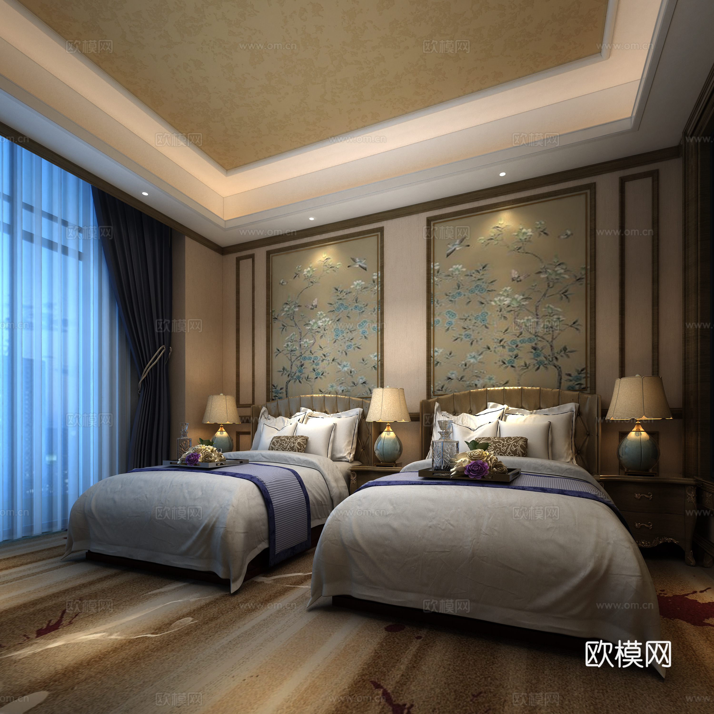 客房免费3d模型