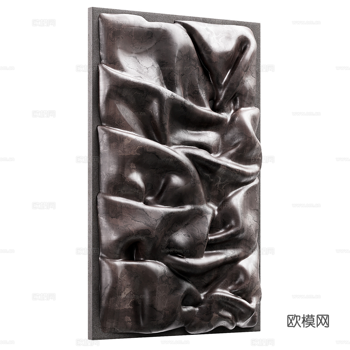 现代侘寂艺术墙饰装饰板3d模型