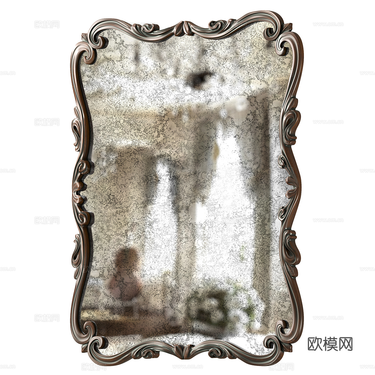 法式装饰镜子3d模型