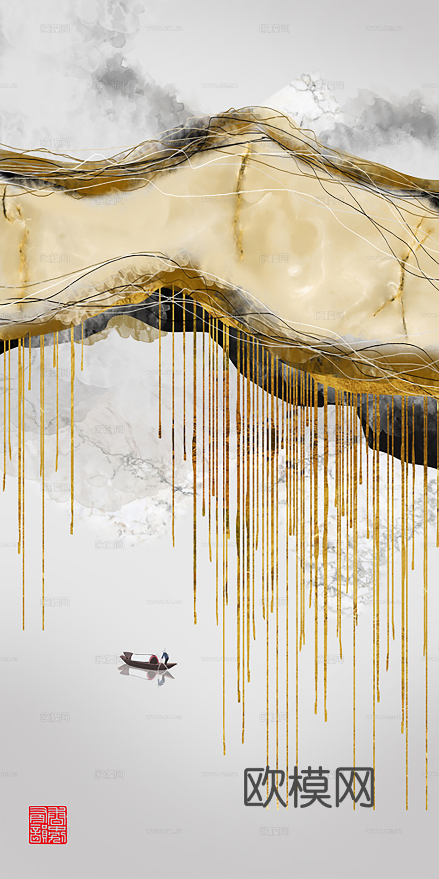 中式新中式挂画 油画水彩画 装饰画挂画下载