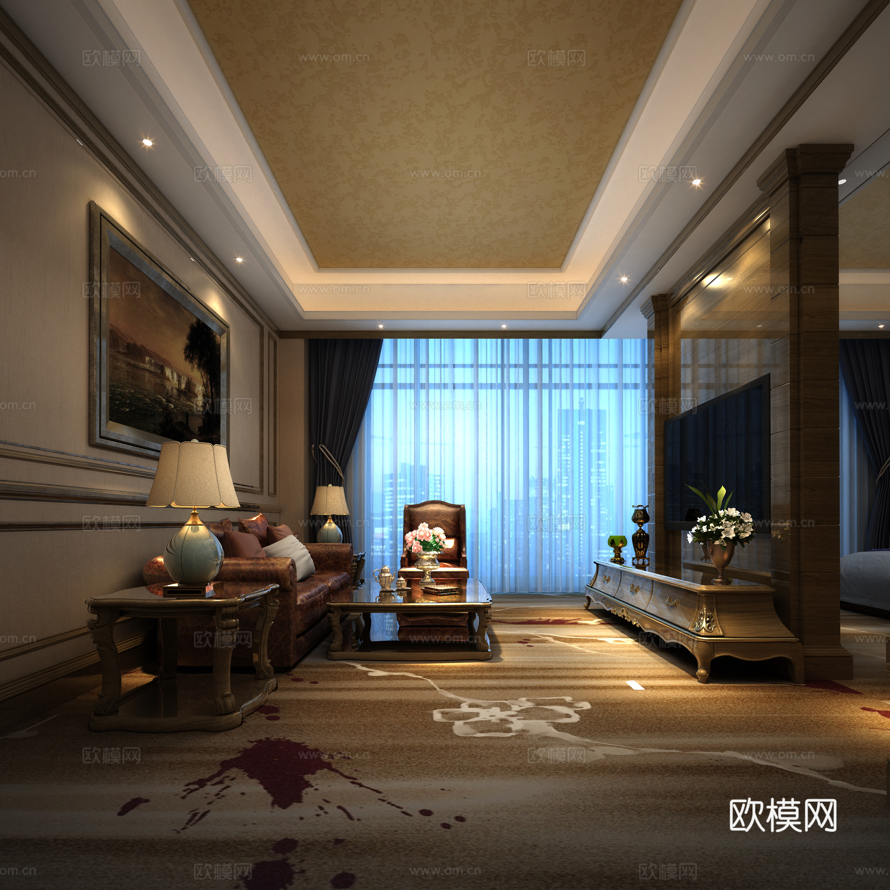 客房免费3d模型